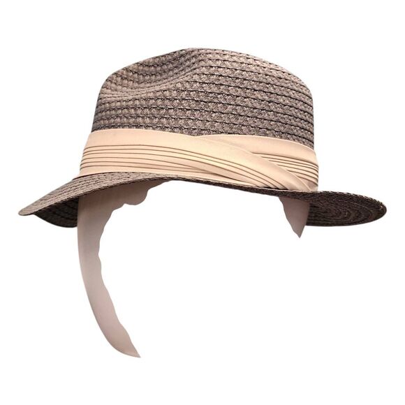 Pedigree Gray Woven Straw Hat Mens Size Medium - Picture 4 of 8